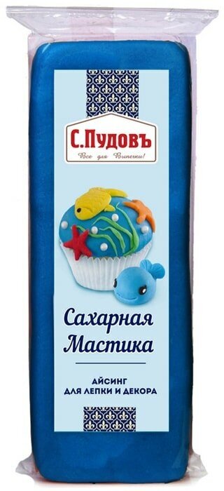 Мастика С. Пудовъ сахарная Синяя 100г