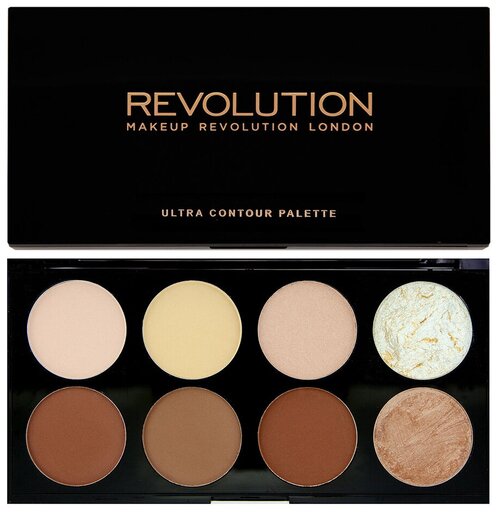 REVOLUTION Палетка для контурирования Ultra Contour Palette, черный