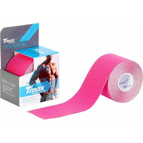 Кинезиотейп Tmax Синтетика Rayon Base Tape 5см, розовый