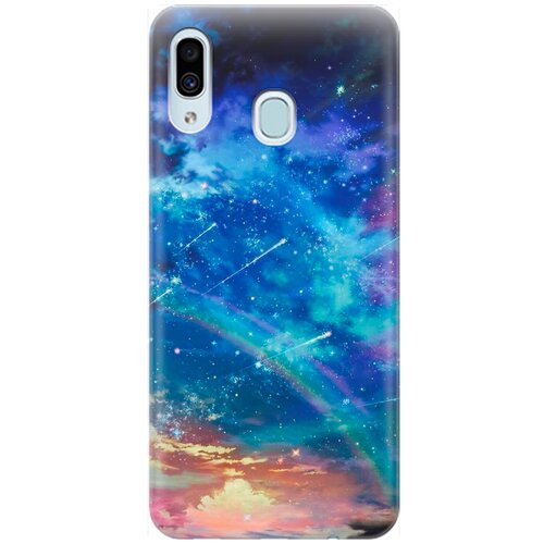 фото Re:pa накладка transparent для samsung galaxy a40 с принтом "звездопад"