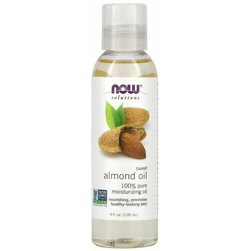 Now Foods, Масло миндальное для тела, увлажняющее, Almond Oil Sweet, 118 мл now solutions sweet almond moisturizing oil 118 ml