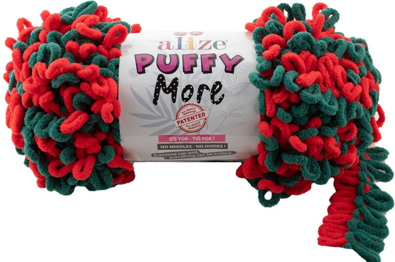 Пряжа Alize Puffy More, 150 г, 11.5 м, 1 шт., 6292 11.5 м