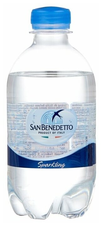 Минеральная вода San Benedetto / Сан Бенедетто газированная ПЭТ 0.33 л (24 штук)