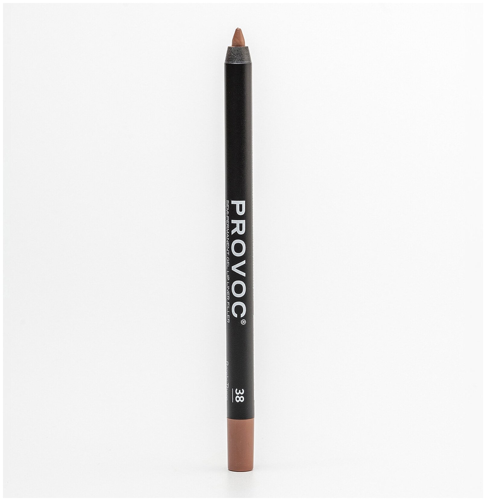 Provoc Gel Lip Liner 038 Barely There Гелевая подводка в карандаше для губ (цв. карамельный)