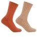 Носки  унисекс Naturehike, 2 пары, классические, износостойкие, антибактериальные свойства, размер 40-44, бежевый, оранжевый
