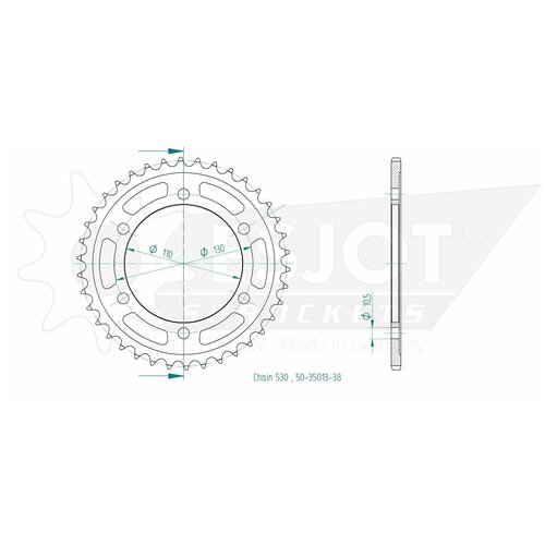 Звезда приводная 50-35013-38 / JTR479.38, JTR479