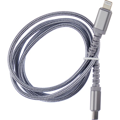 Кабель Red Line USB Type-C - Lightning MFI, 1 м, серебристый кабель для iphone ipad ipod red line type c lightning mfi серебристый