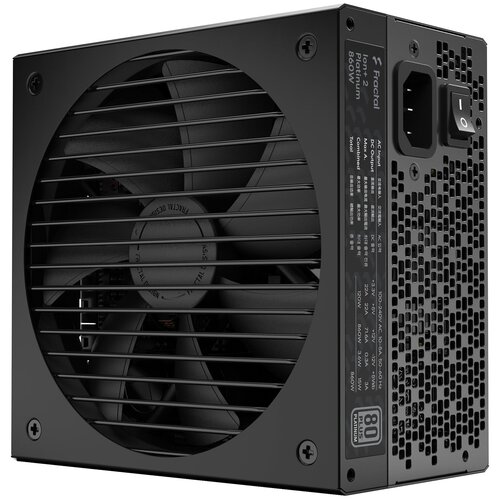 Блок питания Fractal Design ATX 850W ION+2 860 80+ platinum (24+4+4pin) APFC 140mm fan 10xSATA Cab Manag RTL (FD-P-IA2P-860-EU) ion 2 platinum 860 fd p ia2p 860 eu 860w 80 plus platinum полностью модульный 702887 5