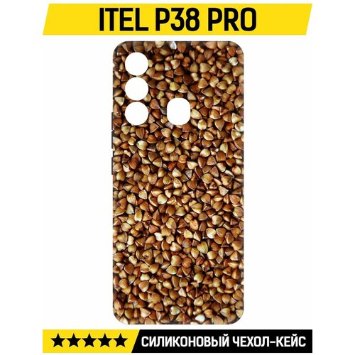 Чехол-накладка Krutoff Soft Case Гречка для ITEL P38 Pro черный чехол накладка krutoff soft case зимний парк для itel p38 pro черный