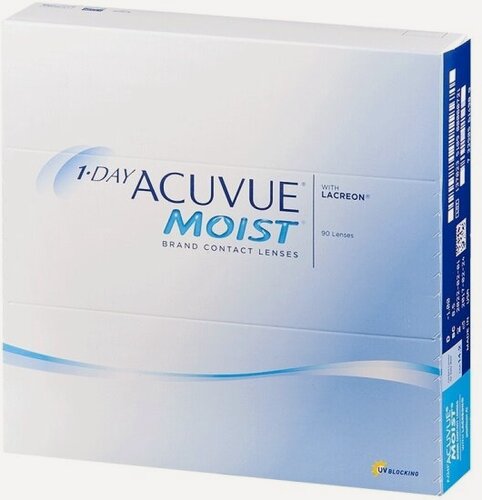 Изображение товара Контактные линзы Acuvue Johnson & Johnson 1-Day Moist (90 шт / 8.5 / -04.00)