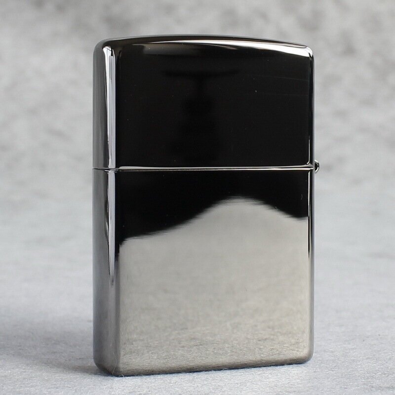 Зажигалка Zippo 150 Black Ice Mirror, новый геометрический классический логотип - фотография № 2