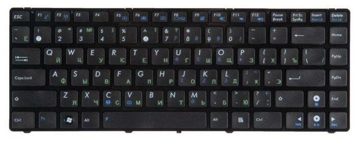 Клавиатура для ноутбука Asus UL30, K42, X42E, K42J, A42J, UL30VT (p/n: 04GNV62KRU00-1)