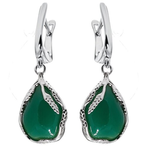 Серьги Sandara, серебро, 925 проба, агат