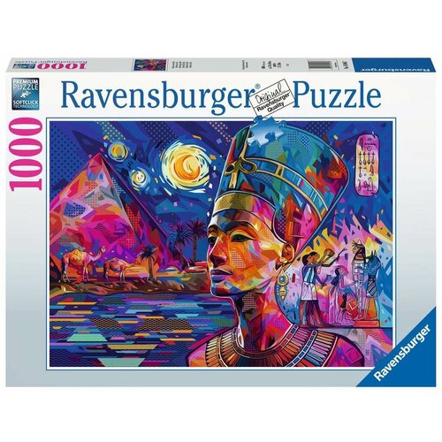 Ravensburger. Пазл карт. 1000 Нефертити на Ниле Египет пазлы ravensburger пазл лондон виды города 1000 элементов