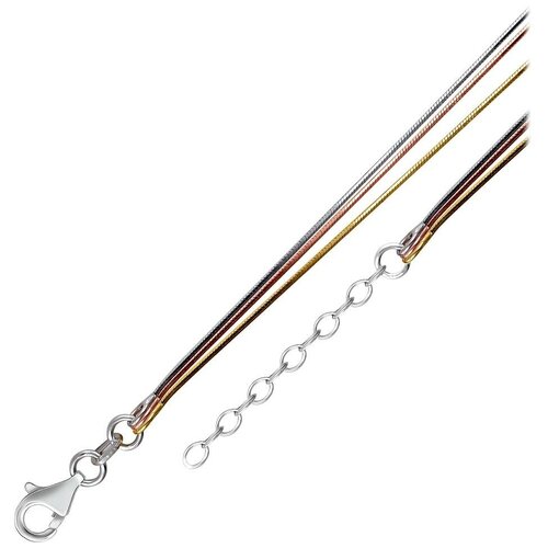 фото Эстет браслет из серебра с позолотой н3б751823ryz010п, 17 см, 2.1 г