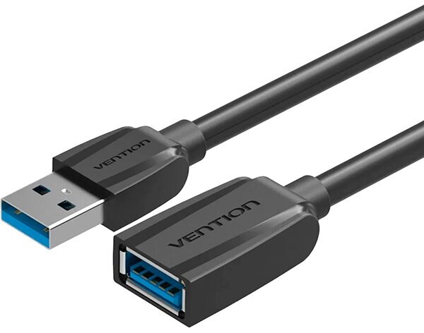 Кабель-удлинитель Vention USB 3.0 AM/AF - 1.5м Black Edition Кабель-удлинитель Vention USB 3.0 AM/AF - 1.5 м (VAS-A45-B150)