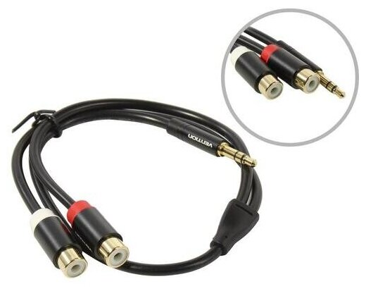 Кабель-переходник Jack 3.5 M -> 2xRCA F Vention VAB-R02-B030