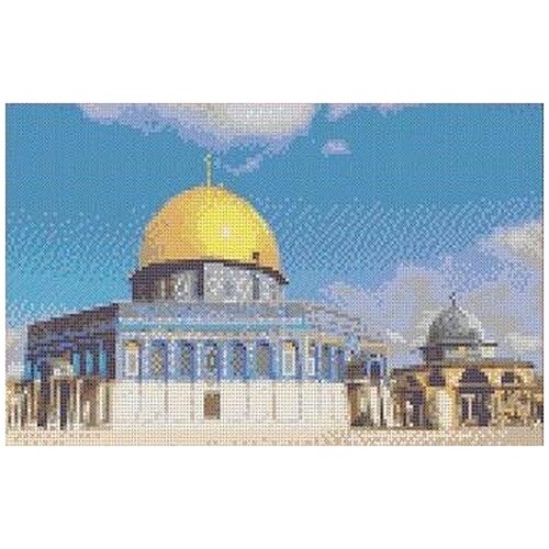 Мечеть Купол Скалы Рисунок на ткани 20,5х35,8 Каролинка ткбп 3002 20,5х35,8 Каролинка ткбп 3002