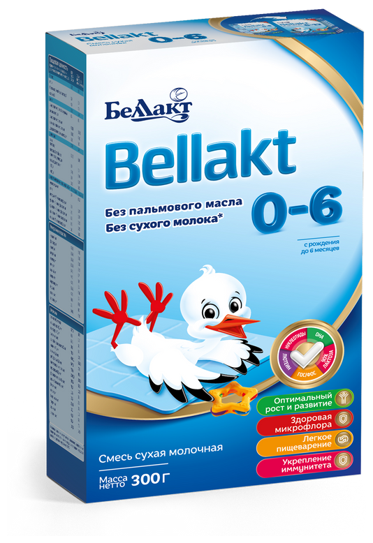 Молочная смесь Беллакт "Bellakt 0-6" с рождения 300 г