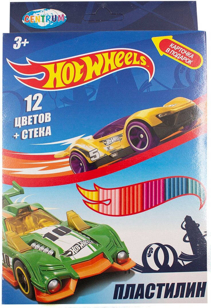 88620 Пластилин 12 цветов 'Hot Wheels' CENTRUM - фото №3