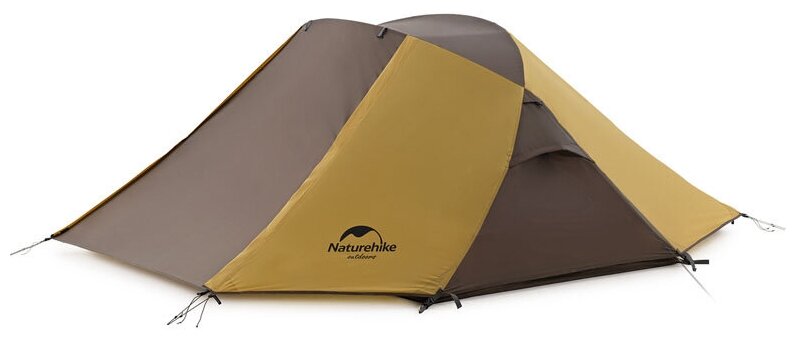 Naturehike Палатка Butterfly NH21YW132 210T двухместная, желто-коричневая, 6927595782910