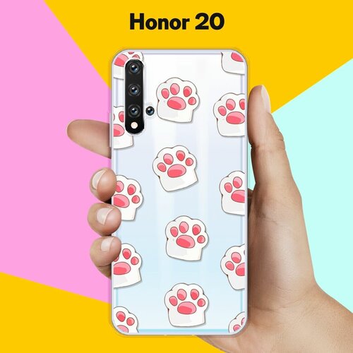 Силиконовый чехол Лапки на Honor 20 силиконовый чехол лапки на honor 20 pro