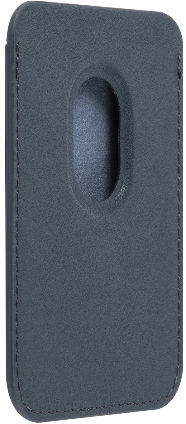 Кардхолдер для телефона Red Line экокожа, крепление магнит, темно-синий - фото №3