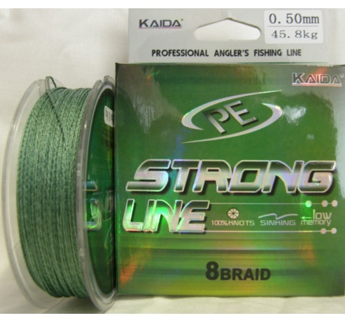 Плетеный шнур Strong Line 50м 0,14мм 6.7 кг