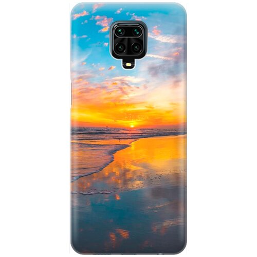 фото Re:pa накладка transparent для xiaomi redmi note 9s / note 9 pro с принтом "закат на пляже"