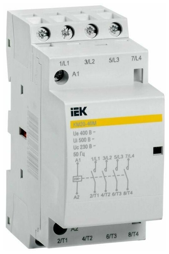 Контактор модульный КМ20-40М AC IEK MKK11-20-40