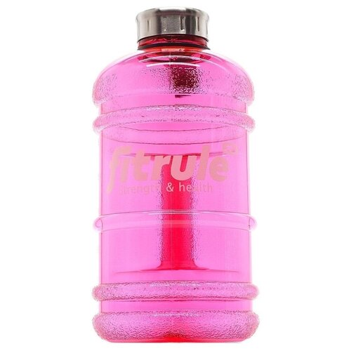 Бутылка для воды спортивная FitRule металлическая крышка 2.2л, розовая
