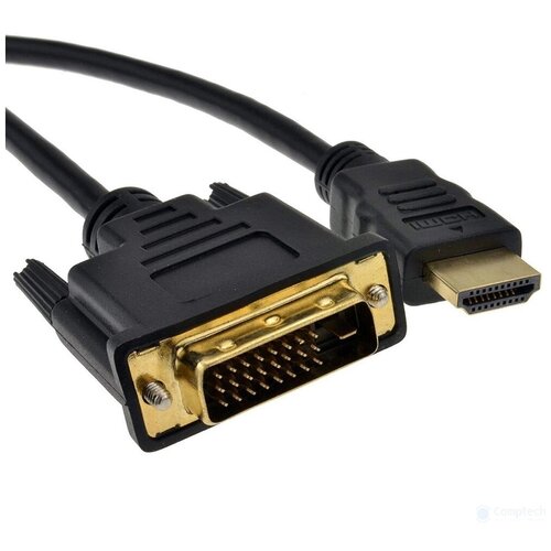 Кабель HDMI - DVI, М/25М, Dual Link, поз. р, 2 м, 5bites, чер, APC-080-020 переходник hdmi dvi d 5bites позолоченные контакты bc hdf2dvi