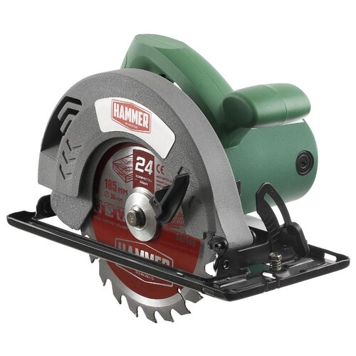 Дисковая пила Hammer CRP1500/185, 1500 Вт, зеленый пила циркулярная hammer сrр1400c premium