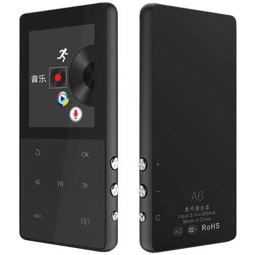 Flac/mp3 HiFi плеер JWD A6 16Гб Bluetooth черный