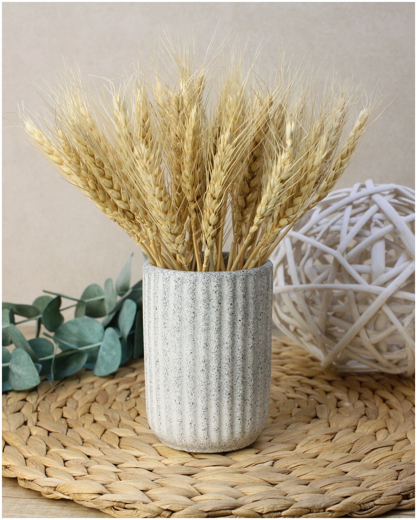 фото Ваза для цветов "Stripes" Family beton, 10,5 см