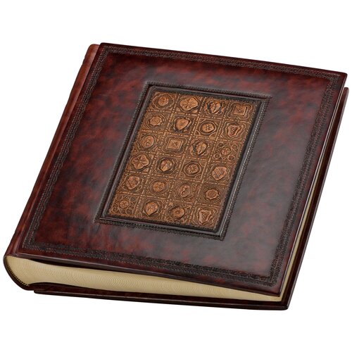 Фотоальбом FLORENTIA Coat of Arms, 33x33 см, кожа, 60 листов, Италия.