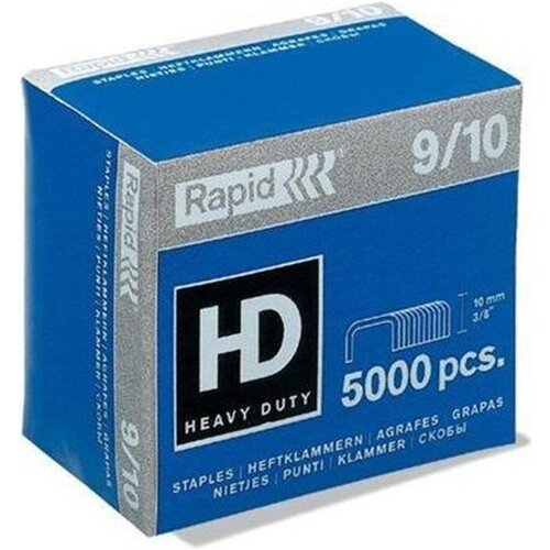 Скобы Rapid HD, 9/10, гальванизированные, 1000 штук