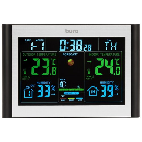 Метеостанция BURO BU-WSH114-COLOR погодная станция погодная станция buro bu wsh168 light черный