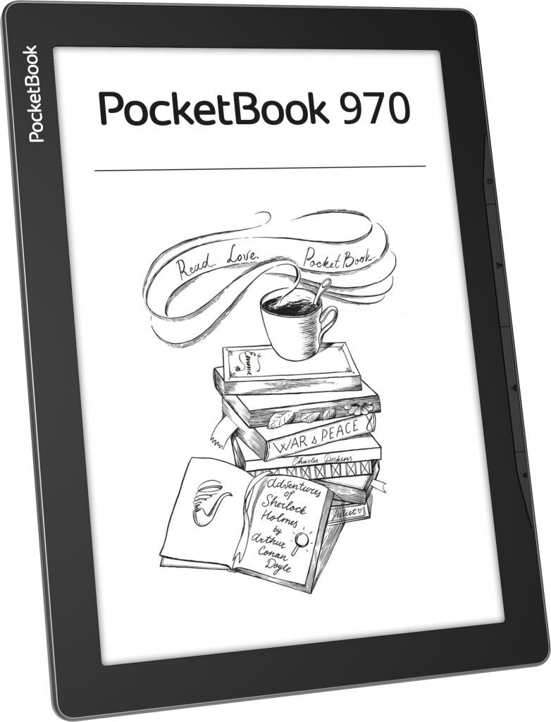 9.7" Электронная книга PocketBook 970 1200x825, E-Ink, 8 ГБ, серый