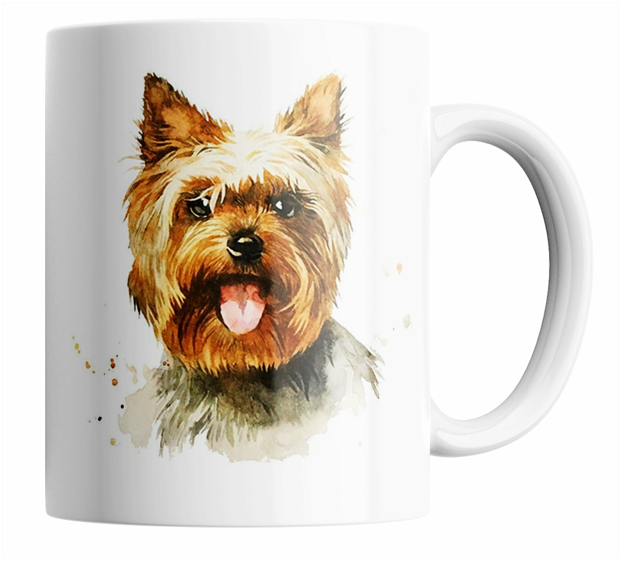 Кружка с собакой Йоркширский терьер/Yorkshire Terrier/друг человека/лучший друг Йорк/dogs/животные/собаколюб/с принтом. 330 мл