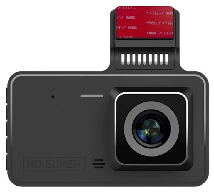 Видеорегистратор Dual Lens VBB+ для автомобиля 1080P BlackBOX/ G-Sensor / 4" HDisplay /(запись+звук) цвет: Черный