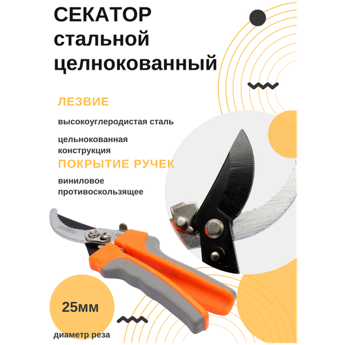 Секатор садовый X-PERT / Ножницы садовые / Ножницы для растений / Ножницы для орхидей / Кусторез / Сучкорез ножницы кусторез садовые x pert телескоп