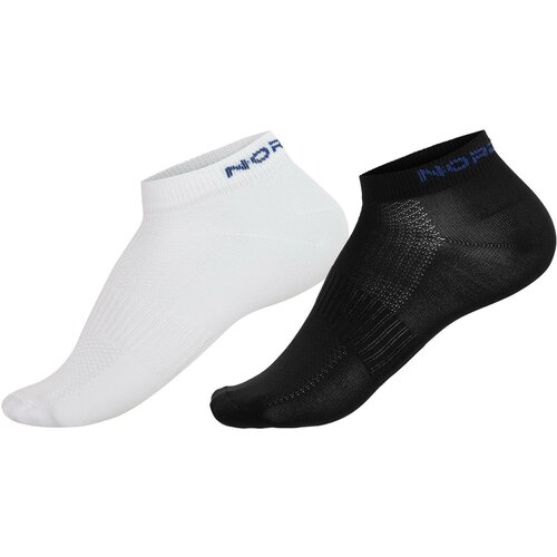 фото Носки nordski, размер 35-38, черный, белый, 2 пары