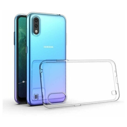 фото Чехол для samsung galaxy a01 & galaxy m01 / чехол на самсунг а01 и м01 прозрачный oem