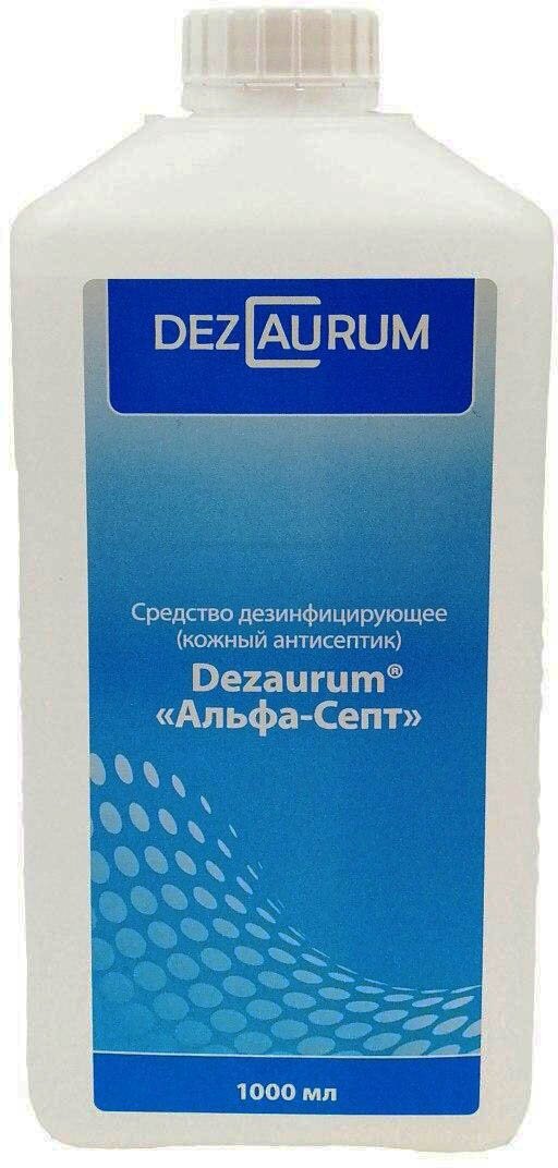 Dezaurum Средство дезинфицирующее кожный антисептик Альфа-Септ без отдушки, 1000 мл, тип крышки: винтовая