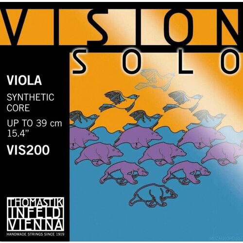 VIS200 Vision Solo Комплект струн для альта размером 4/4, среднее натяжение, Thomastik vision solo комплект струн для альта размером 4 4 среднее натяжение thomastik