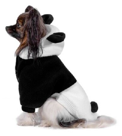 Одежда для животных Tappi толстовка "Спайк" для собак, черный/белый, спинка 25см