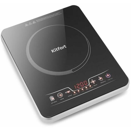 Плитка индукционная Kitfort KT-102 2000 Вт 5 программ 10 режимов таймер чёрная 724700₽