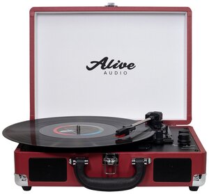 Фото Виниловый проигрыватель Alive Audio GLAM Cherry c Bluetooth