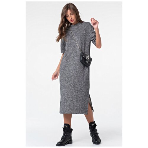 фото Платье fly. размер 40, черный меланж